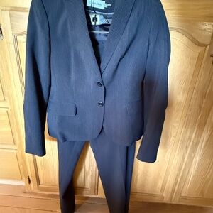 Calvin Klein Women's gray pinstripe Suit
